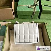 Fortok Gucci White Deco Shoulder Bag 18x14.5x8cm - 3