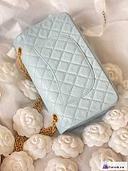 Fortok Chanel 2.55 Reissue Chervon Bag Blue 20cm - 4