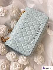 Fortok Chanel 2.55 Reissue Chervon Bag Blue 20cm - 3