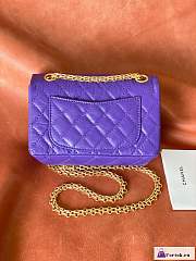 Fortok Chanel 2.55 Reissue Chervon Bag Purple 20cm - 6