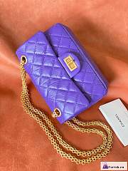Fortok Chanel 2.55 Reissue Chervon Bag Purple 20cm - 2
