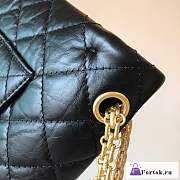 Fortok Chanel 2.55 Reissue Chervon Bag Black 28cm - 2