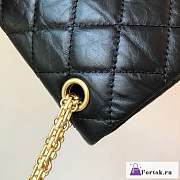 Fortok Chanel 2.55 Reissue Chervon Bag Black 28cm - 5