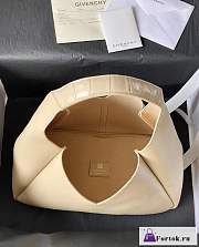 Fortok Givenchy G-Hobo Leather Shoulder Bag Beige 31x15x43cm - 5