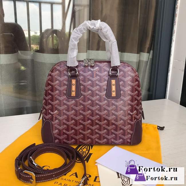 Fortok Goyard Vendome Bag Burgundy 23x10x18.5cm - 1