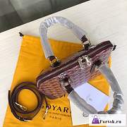 Fortok Goyard Vendome Bag Burgundy 23x10x18.5cm - 4