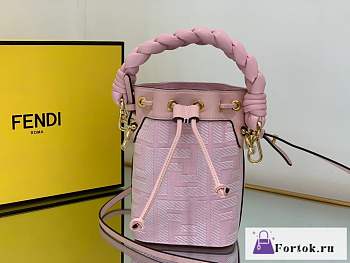 Fortok Fendi Mon Tresor FF Canvas Mini Bag Pink