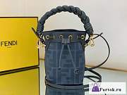 Fortok Fendi Mon Tresor FF Canvas Mini Bag Dark Blue - 1