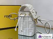Fortok Fendi Mon Tresor FF Canvas Mini Bag White - 2