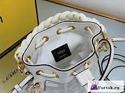 Fortok Fendi Mon Tresor FF Canvas Mini Bag White - 6