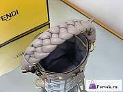 Fortok Fendi Mon Tresor FF Canvas Mini Bag Grey Brown - 2