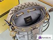 Fortok Fendi Mon Tresor FF Canvas Mini Bag Grey Brown - 6