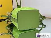 Fortok Fendi Mon Tresor FF Canvas Mini Bag Green - 2