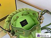 Fortok Fendi Mon Tresor FF Canvas Mini Bag Green - 6