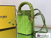 Fortok Fendi Mon Tresor FF Canvas Mini Bag Green - 5