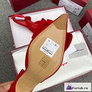 Fortok Salvatore Ferragamo Reda Slingback Pumps Red - 3