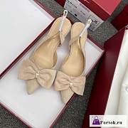 Fortok Salvatore Ferragamo Reda Slingback Pumps Beige - 1