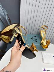 Fortok Prada High-Heel Sandals Gold - 4