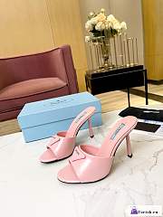 Fortok Prada Brushed Leather Sandals Pink - 1