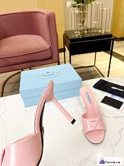 Fortok Prada Brushed Leather Sandals Pink - 6