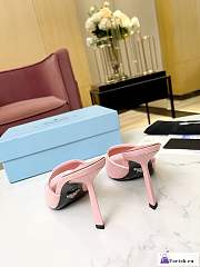 Fortok Prada Brushed Leather Sandals Pink - 5