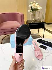 Fortok Prada Brushed Leather Sandals Pink - 4
