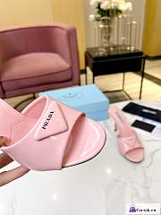 Fortok Prada Brushed Leather Sandals Pink - 2
