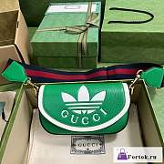 Fortok Gucci x Addidas Mini Bag Green 727791 20.5x12x5.5cm - 1