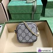 Fortok Gucci Purse With Double G And Strawberry 726252 8.5x8x5.5cm - 6