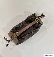 Fortok Fendi Pomodorino Brown FF Fabric Bag 24×9.5×14cm - 5