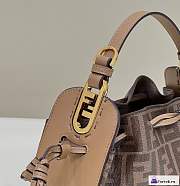 Fortok Fendi Pomodorino Brown FF Fabric Bag 24×9.5×14cm - 6