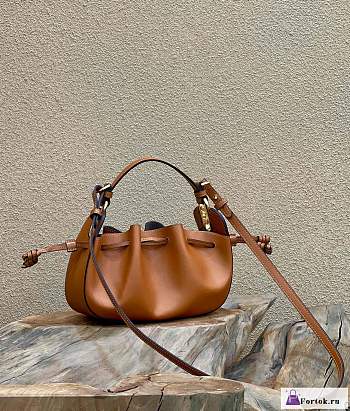 Fortok Fendi Brown Pomodorino Mini Bucket Bag 24×9.5×14cm