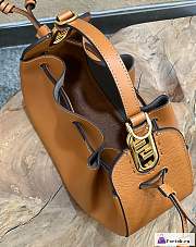 Fortok Fendi Brown Pomodorino Mini Bucket Bag 24×9.5×14cm - 2