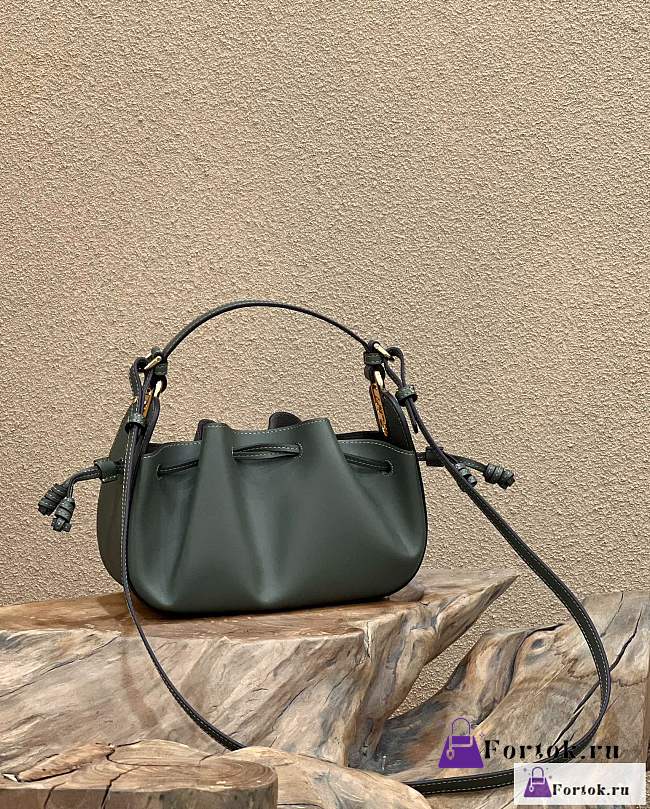 Fortok Fendi Green Pomodorino Mini Bucket Bag 24×9.5×14cm - 1