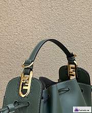 Fortok Fendi Green Pomodorino Mini Bucket Bag 24×9.5×14cm - 3