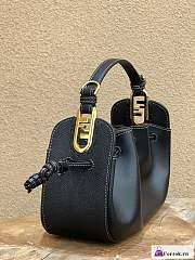 Fortok Fendi Black Pomodorino Mini Bucket Bag 24×9.5×14cm - 3