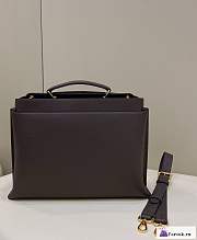 Fortok Fendi Calfskin A4 2WAY Plain Leather Logo Business & Briefcases 41x13x29cm - 2