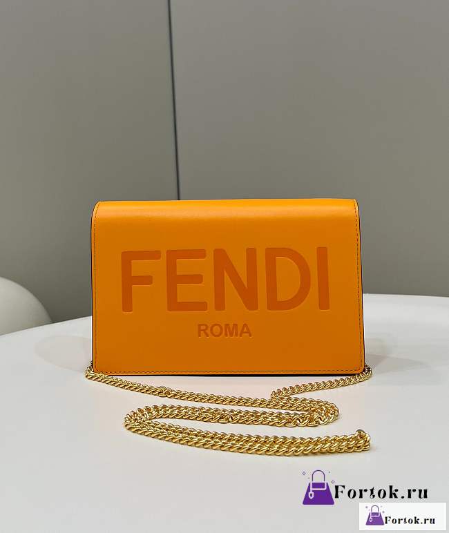 Fortok Fendi Wallet On Chain Yellow 20×6×13cm - 1