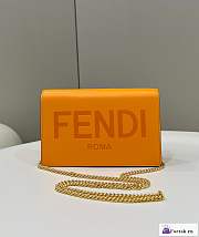 Fortok Fendi Wallet On Chain Yellow 20×6×13cm - 1