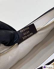 Fortok Fendi O-lock Swing White Fox Fur And Leather Pouch - 3