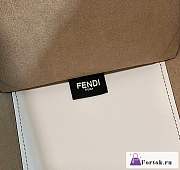 Fortok Fendi Sunshine White Leather And Elaphe Shopper Bag 36×12×31cm - 2