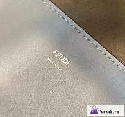 Fortok Fendi Sunshine Grey Leather And Elaphe Shopper Bag 36×12×31cm - 3