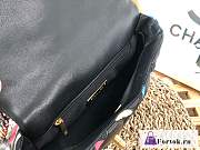 Fortok Chanel 19 Flap Bag Lambskin Multicolor AS1160 26cm - 6