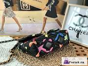 Fortok Chanel 19 Flap Bag Lambskin Multicolor AS1160 26cm - 3