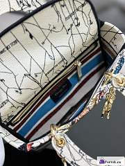 Fortok Dior Lady D-Lite Bag Constellation Embroidery White M0565 24x20x11cm - 3