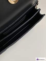 Fortok Dior Miss Mini Bag Latte Cannage Lambskin Black 21×11.5×4.5cm - 6