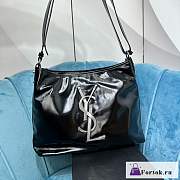 Fortok Saint Laurent Soft Skin Bag Black 35cm×27cm - 1