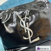 Fortok Saint Laurent Soft Skin Bag Black 35cm×27cm - 4
