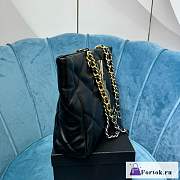 Fortok Saint Laurent Tote Bag Black 712368 38×9×25cm - 5