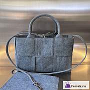 Fortok Bottega Veneta Mini Tote Bag Denim 25x16x8cm - 1
